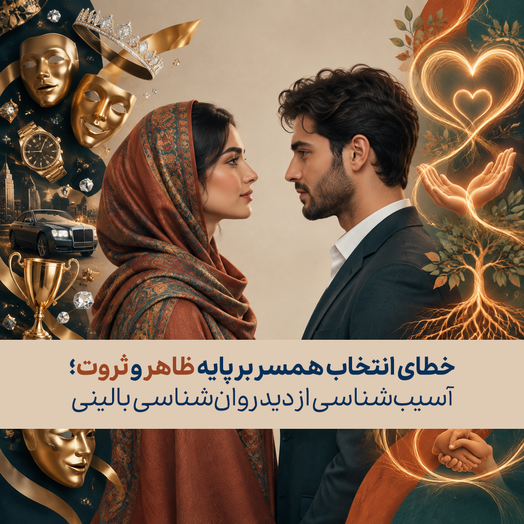 خطای انتخاب همسر بر پایه ظاهر و ثروت؛ آسیب‌شناسی از دید روان‌شناسی بالینی